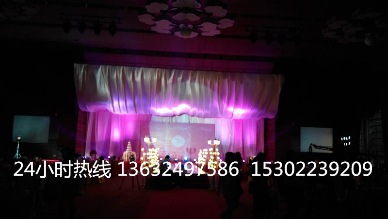 广州婚礼活动舞台灯光音响布置