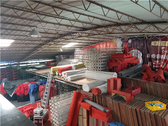 广州桁架搭建仓库物料租赁